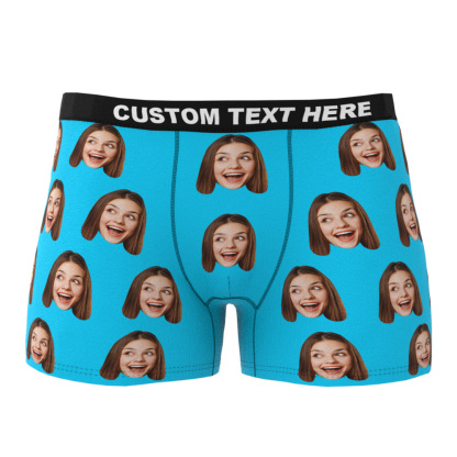 Custom Face Boxer Shorts Men's Underwear-Blongser
