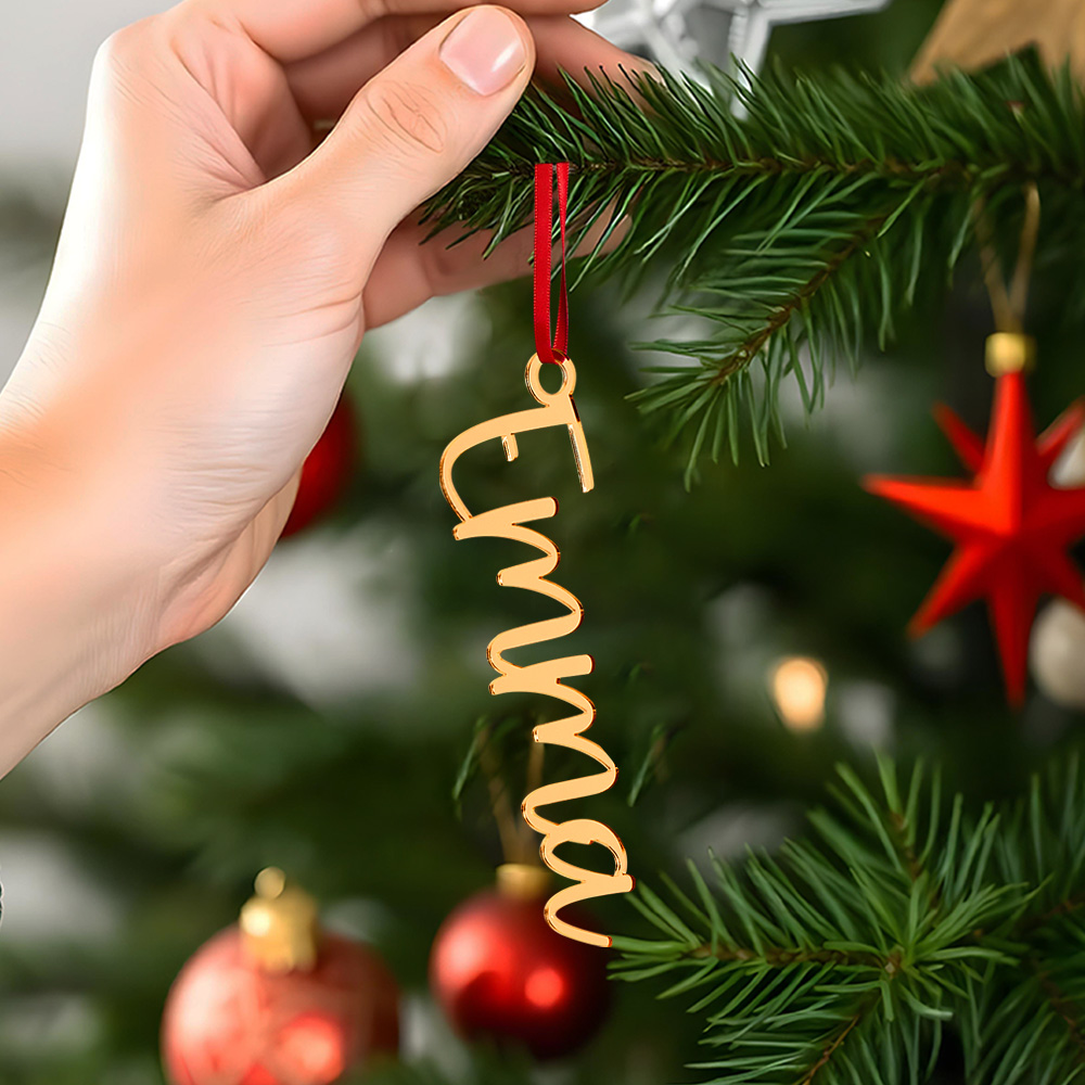 Personalized Name Christmas Tree Ornament Christmas Stocking Gift Tag Decoration Gift-Blongser