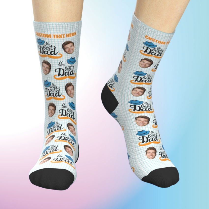 Custom Face Socks – Personalized Funny Father’s Day Gift for Dad-Blongser