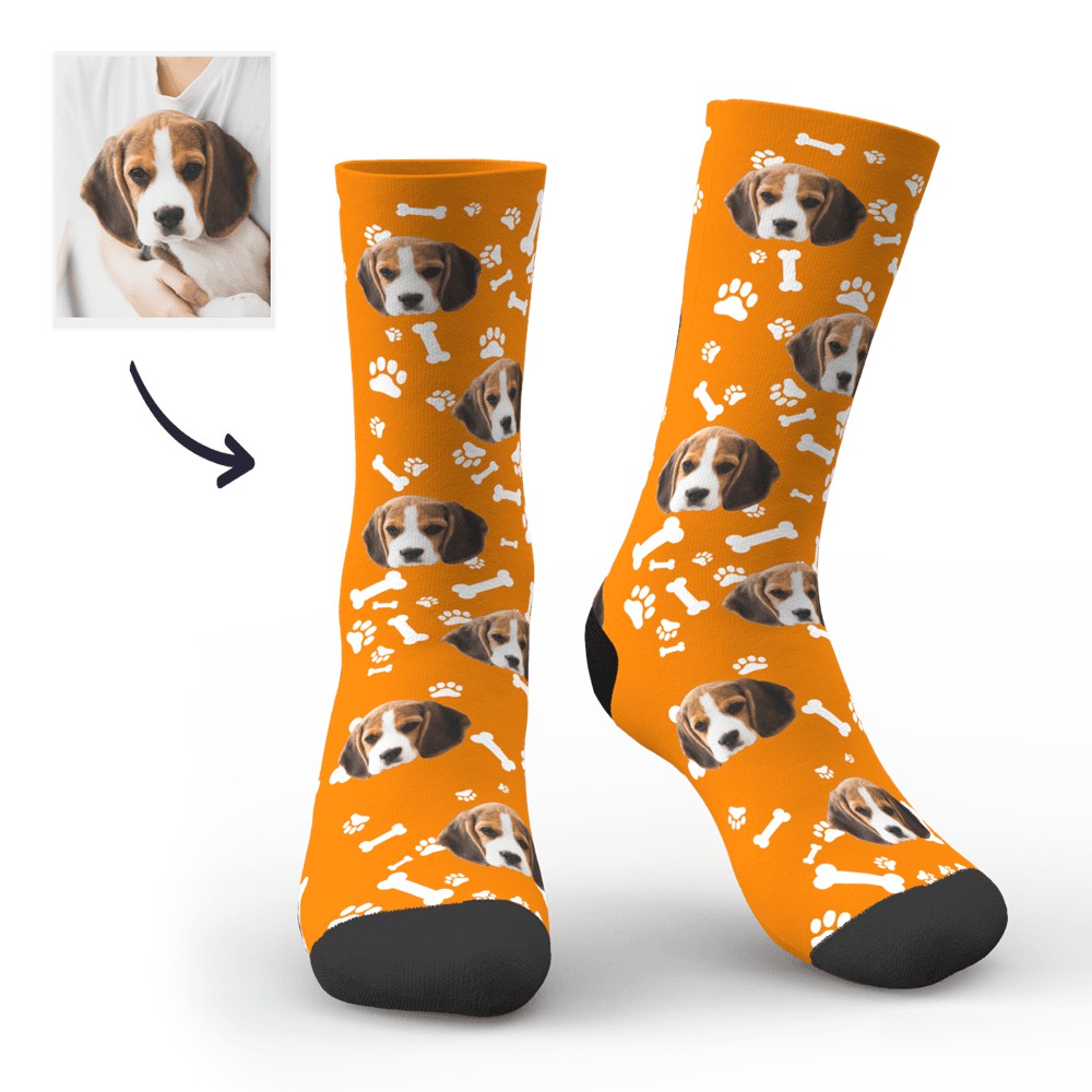 Custom Printed Face Sock Novelty Dog Avatar Socks with Photo-Blongser