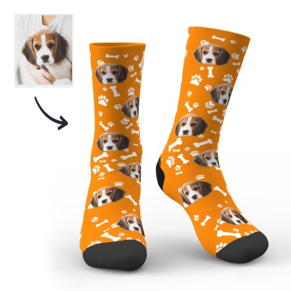 Custom Printed Face Sock Novelty Dog Avatar Socks with Photo-Blongser