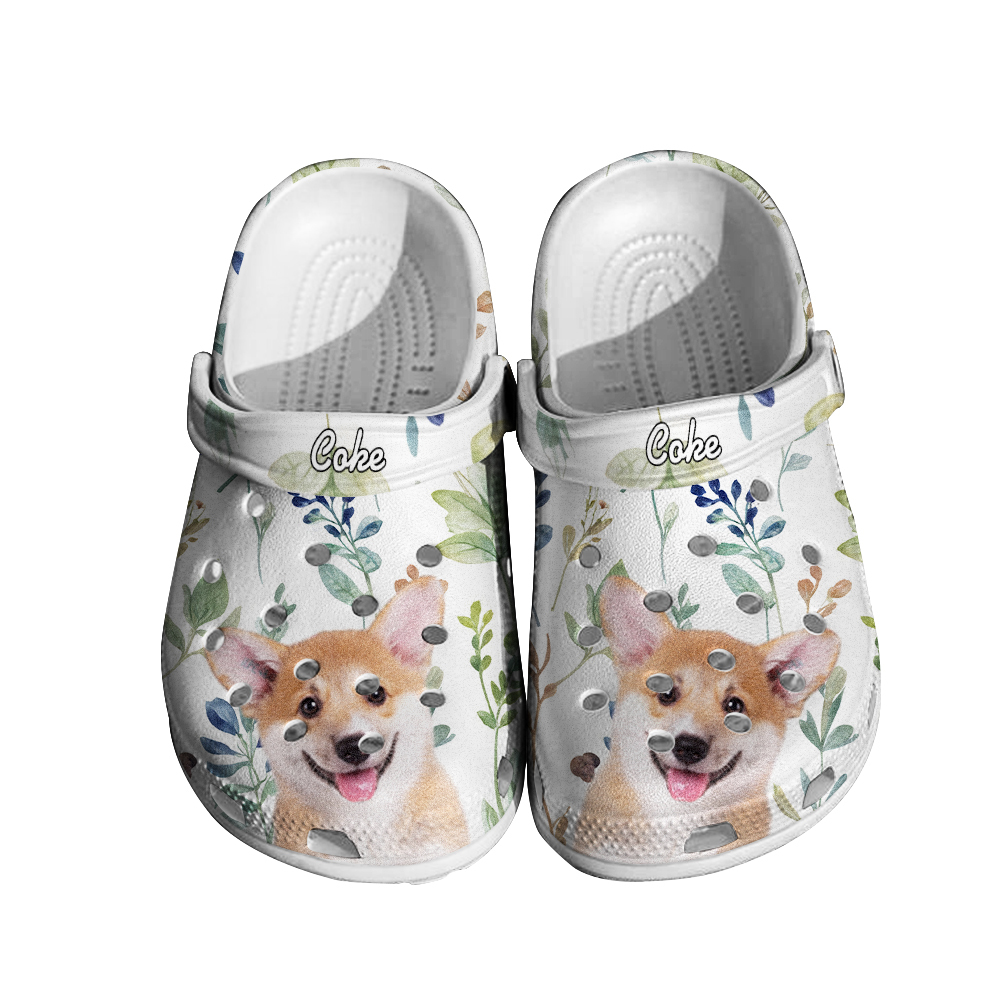 Personalized Pet Face Clog with Name Funny Clogs Slipper Birthday Gift for Pet Lover-Blongser