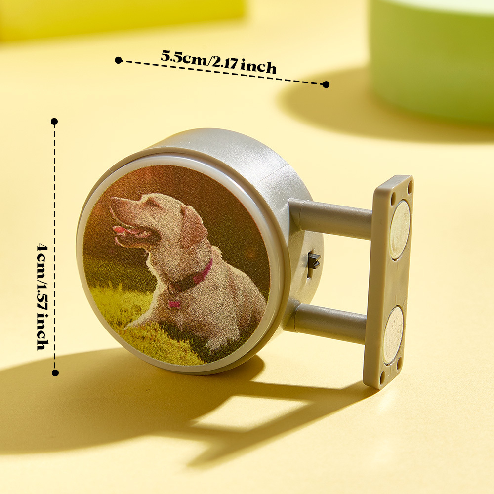 Personalized Refrigerator Magnet with Light Photo Fridge Magnet Gift for Family or Friends-Blongser