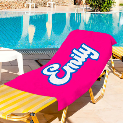 Personalized Name Beach Towel-Blongser