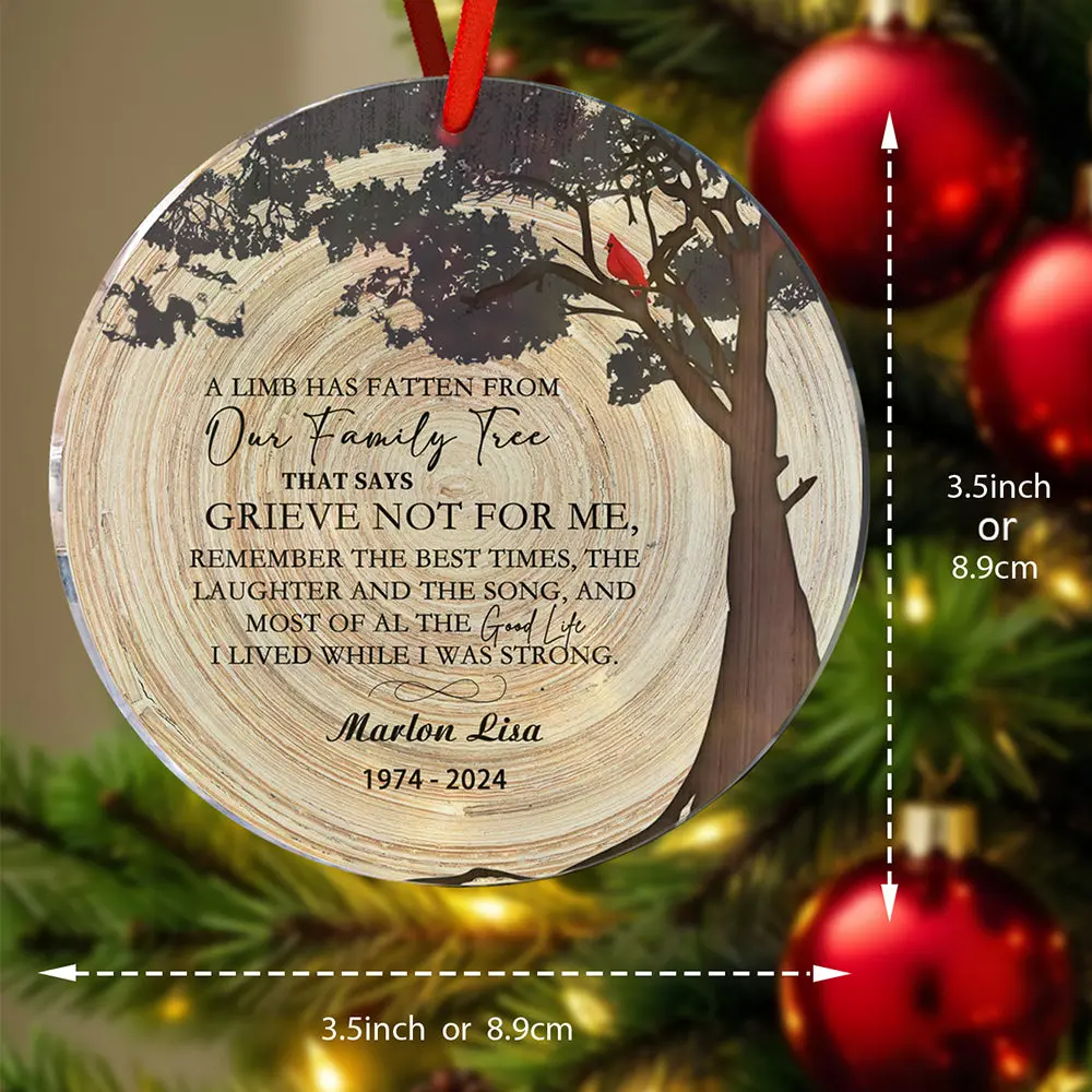 Personalized Memorial Christmas Ornaments Loss of Loved One Ornaments Remembrance Gifts-Blongser