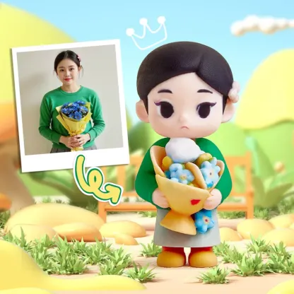 Production Time: 20 Business Days Custom 1 Person 3D Mini Figure From Your Photo Personalized Toy Figure Gifts For Kids-Blongser