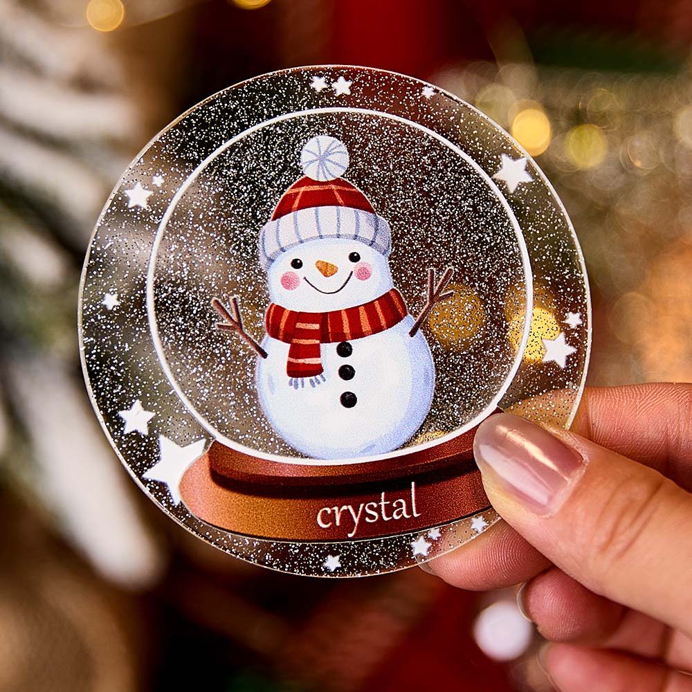 Personalized Christmas Fridge Magnet with Name Snowman Refrigerator Magnet for Christmas Gift-Blongser