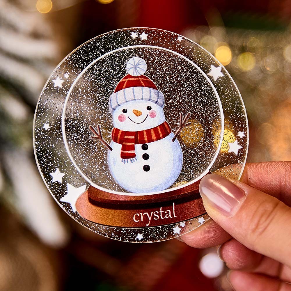 Personalized Christmas Fridge Magnet with Name Snowman Refrigerator Magnet for Christmas Gift-Blongser