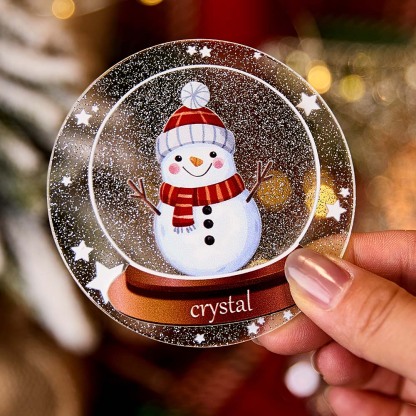 Personalized Christmas Fridge Magnet with Name Snowman Refrigerator Magnet for Christmas Gift-Blongser