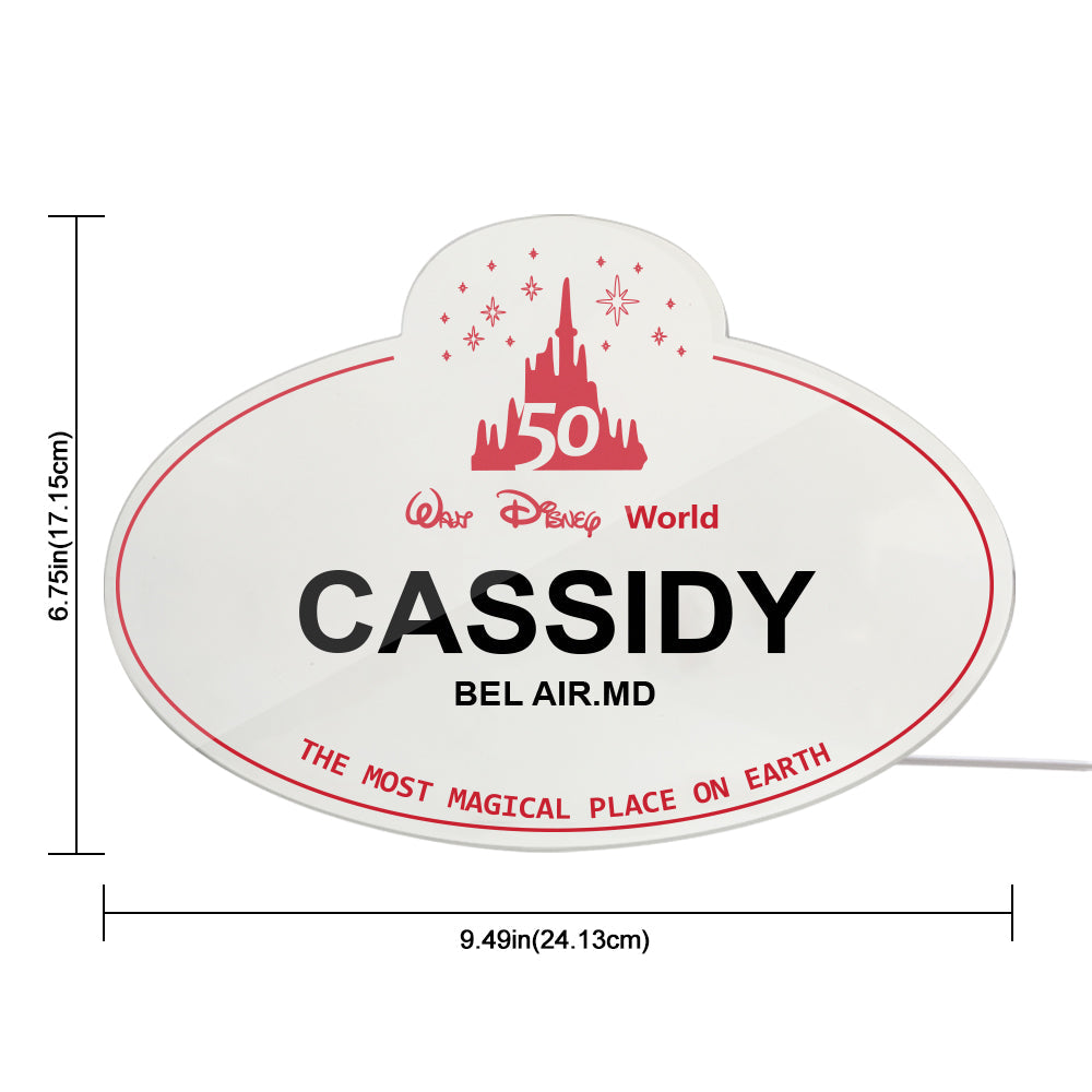 Custom Disney decorative lights Personalized Engraved Names Any Location Christmas Gift Home Decor-Blongser