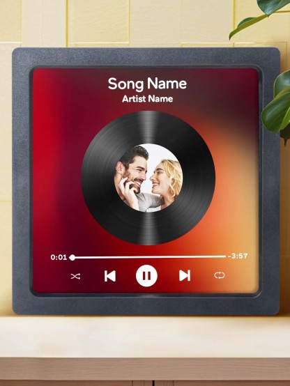 Custom Photo Vinyl Record Music Fridge Magnet for Special Memories-Blongser