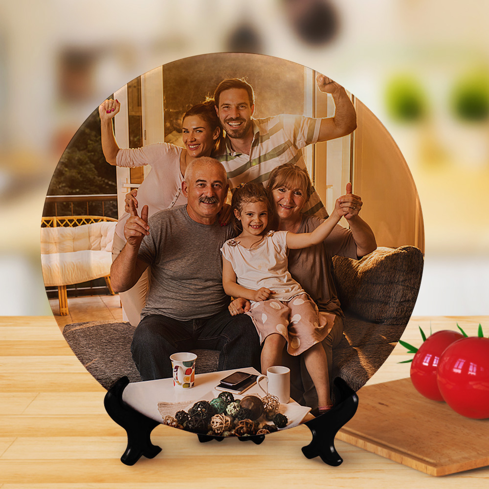 Dropshipping Fully Customizable Photo Ceramic Dinner Plates-Blongser