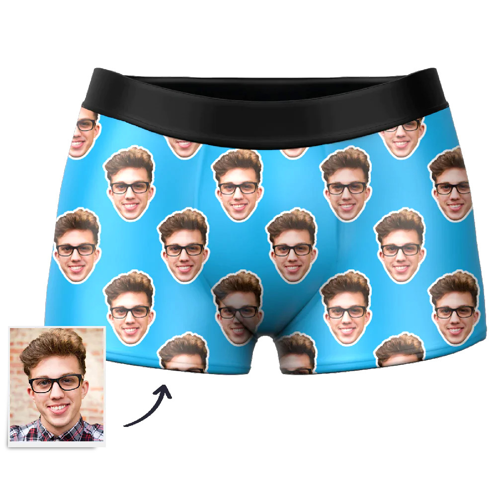 Custom Face Boxer Shorts Men's Underwear-Blongser