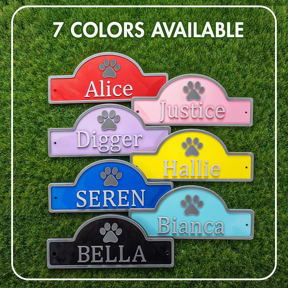 Personalized 3D PLA Dog Cat Door Sign-Blongser