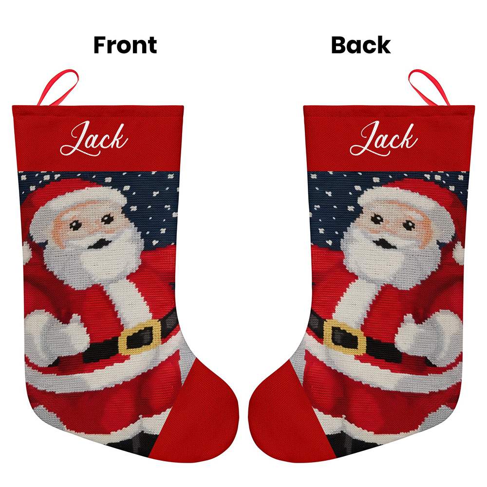 Personalized Christmas Stockings Custom Name Christmas Stocking-Blongser