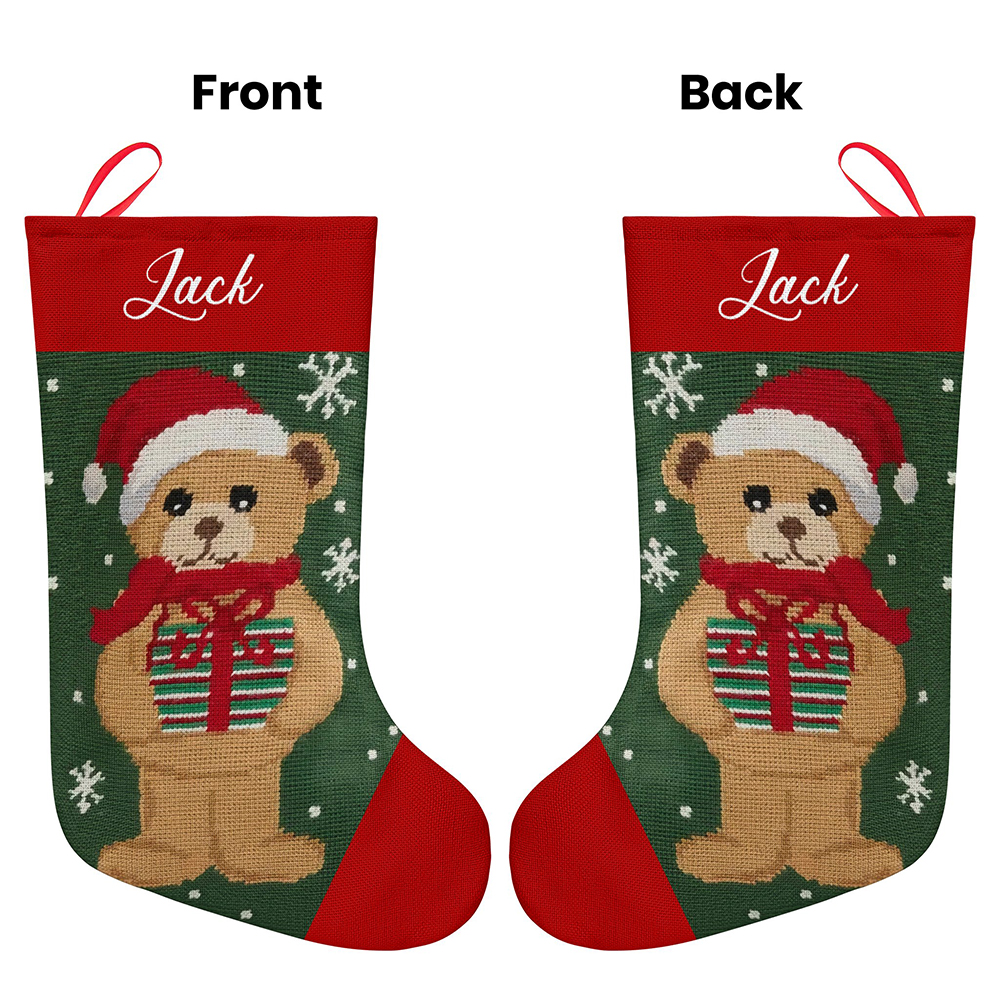 Personalized Christmas Stockings Custom Name Christmas Stocking-Blongser
