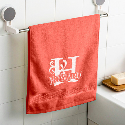 Custom Embroidered Towels Personalized Monogrammed and Name Towel-Blongser