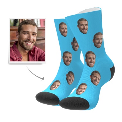 Custom Face Socks Personalized Photo Sock-Blongser