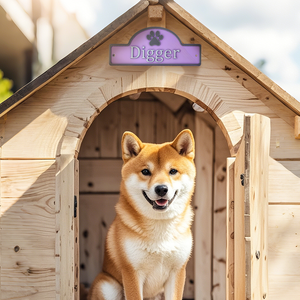 Personalized 3D PLA Dog Cat Door Sign-Blongser