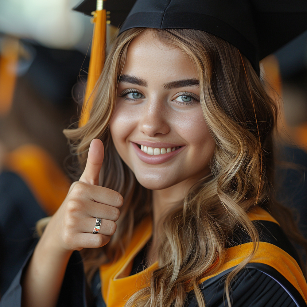 Personalized Name Custom School Name Ring – A Unique Graduation Gift-Blongser