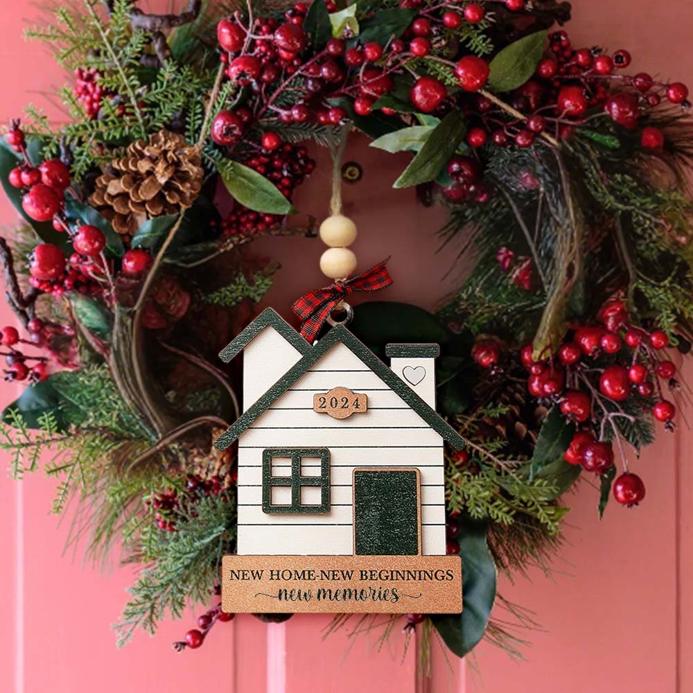 Personalized New Home Ornament First Home Christmas Ornament for Housewarming Gifts-Blongser