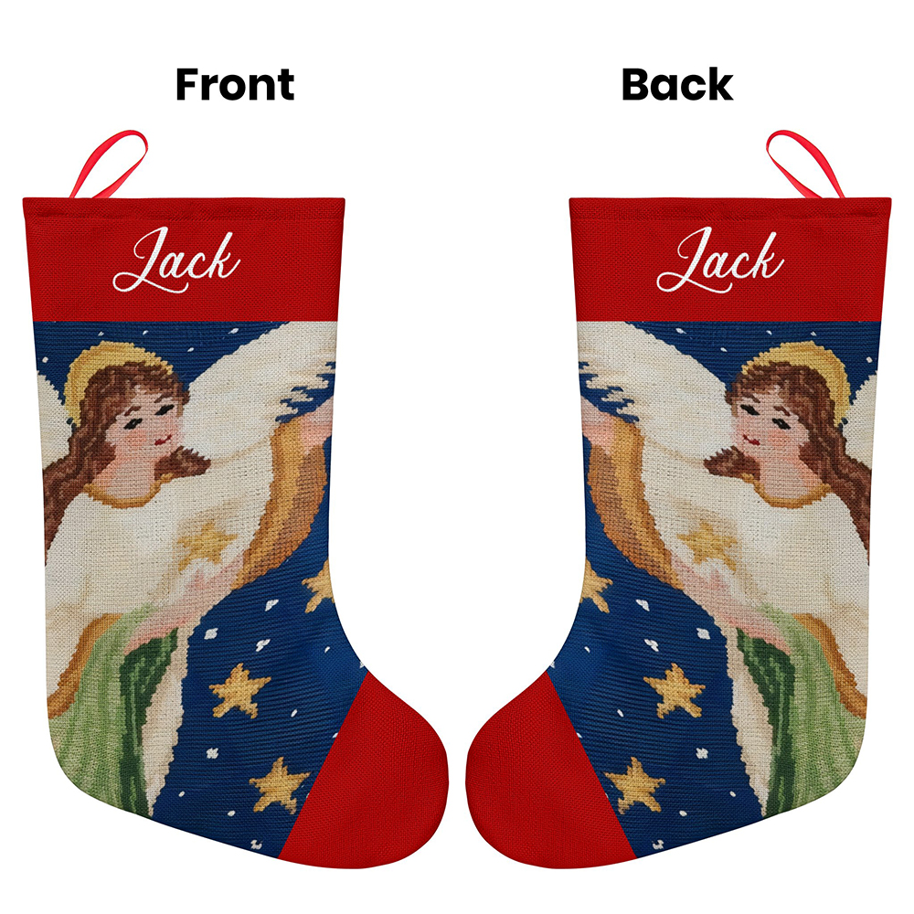 Personalized Christmas Stockings Custom Name Christmas Stocking-Blongser