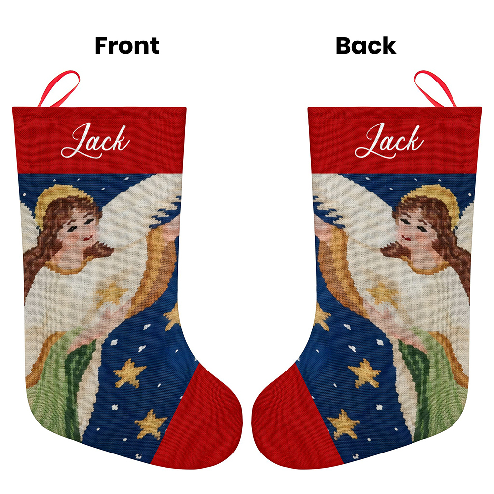 Personalized Christmas Stockings Custom Name Christmas Stocking-Blongser