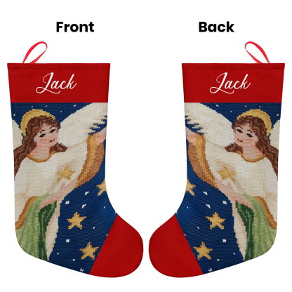 Personalized Christmas Stockings Custom Name Christmas Stocking-Blongser