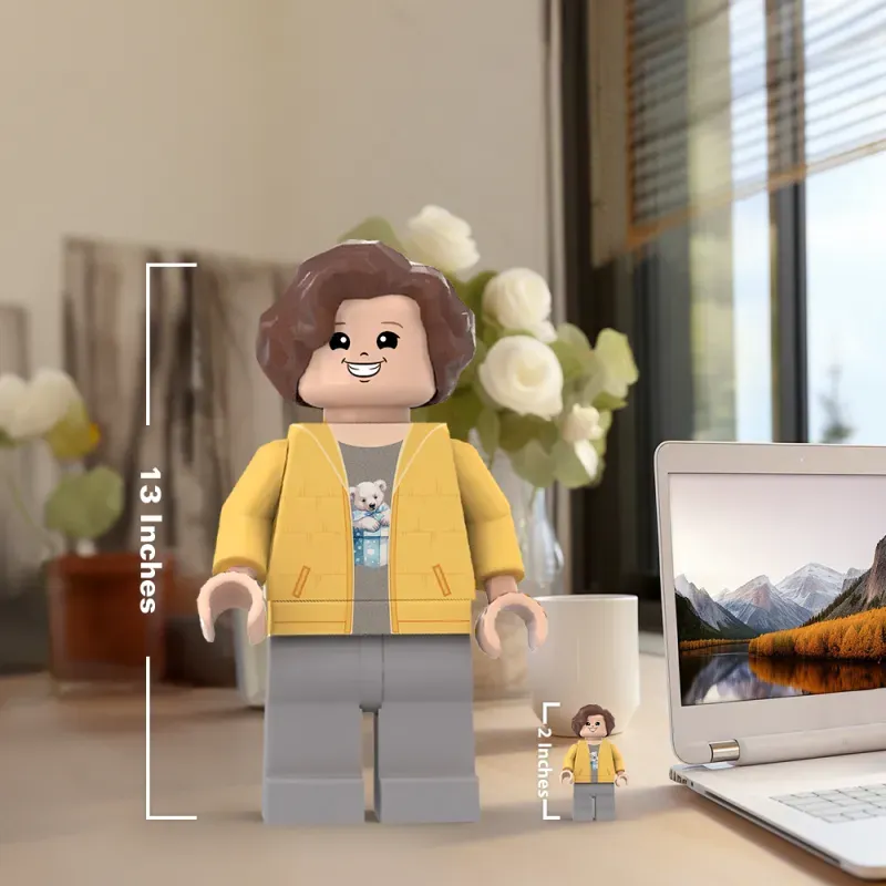 3D Print Christmas Gifts for Son Custom Giant Minifigs Personalized Photo Giant Minifigs Turn Your Photo into Minifigs-Blongser