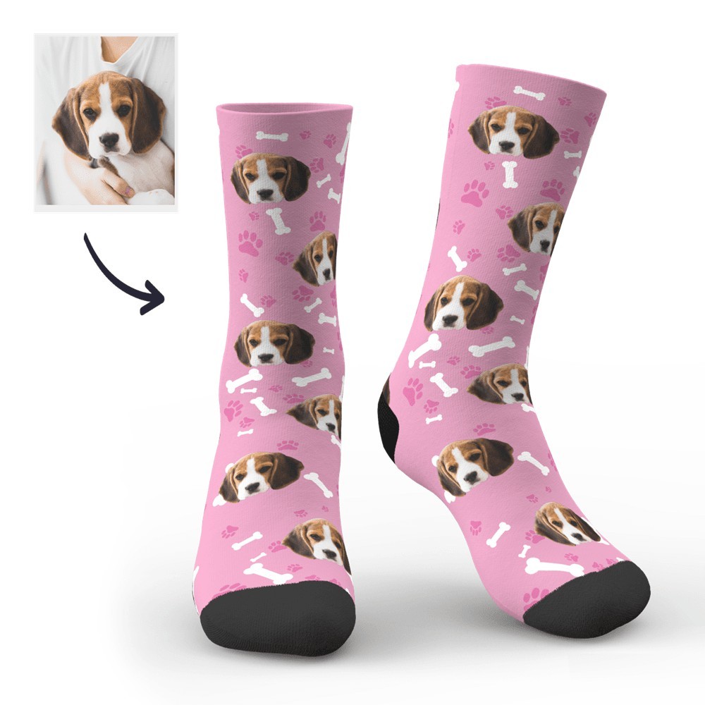 Custom Printed Face Sock Novelty Dog Avatar Socks with Photo-Blongser