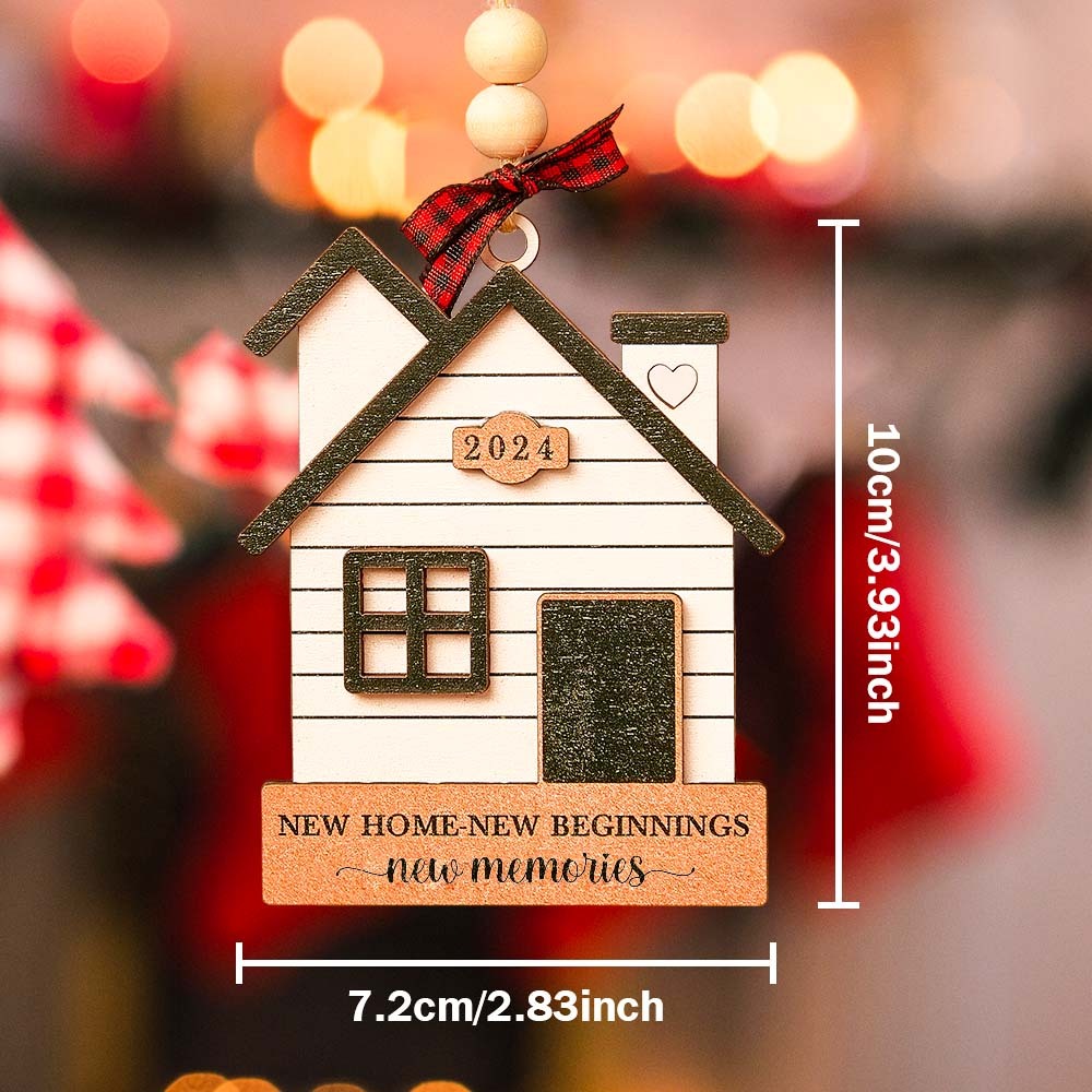 Personalized New Home Ornament First Home Christmas Ornament for Housewarming Gifts-Blongser
