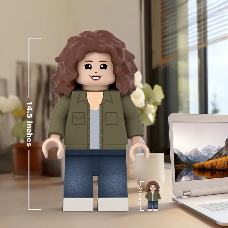 3D Print Christmas Gifts for Her Custom Giant Minifigs Personalized Photo Giant Minifigs Turn Your Photo into Minifigs-Blongser