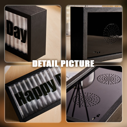 Personalized Bluetooth Speaker with Light Custom Text Bluetooth Speaker Unique Gift for Him-Blongser