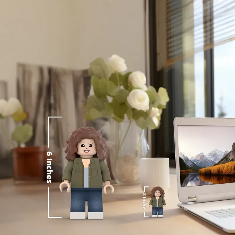 3D Print Christmas Gifts for Her Custom Giant Minifigs Personalized Photo Giant Minifigs Turn Your Photo into Minifigs-Blongser