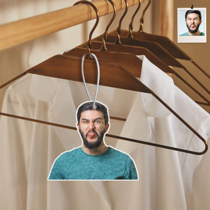 Personalized Funny Portrait Car Hanging Air Fresheners Rearview Mirror Ornament-Blongser