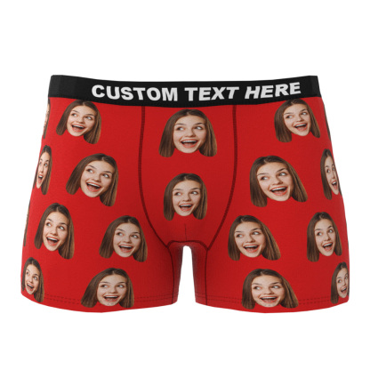 Custom Face Boxer Shorts Men's Underwear-Blongser