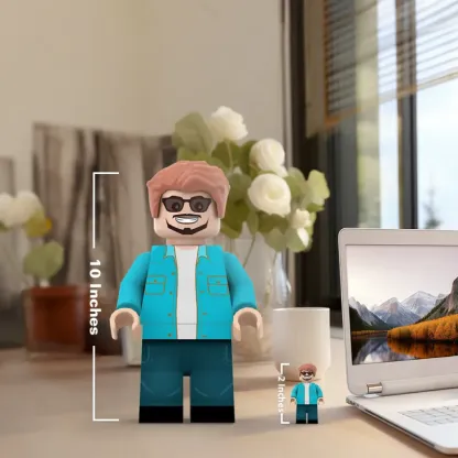 3D Print Gifts for Him Custom Giant Minifig Create Your Own Giant Minifigs Turn Your Photo into Giant Minifigs-Blongser