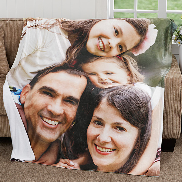 Personalized Picture Blankets Custom Photo Fleece Throw Blanket-Blongser