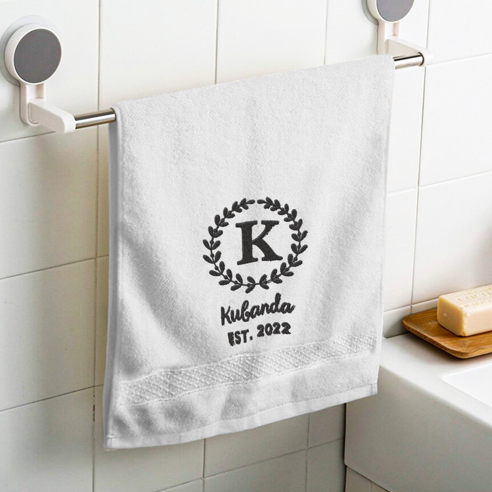 Custom Monogrammed Hand Towel Personalized Embroidered Towels-Blongser