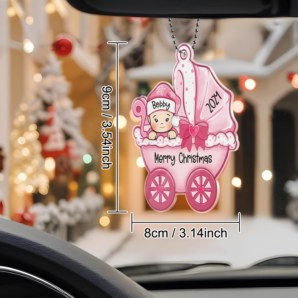 Personalized Baby's First Christmas Ornament Baby Carriage Ornament Gift for Baby-Blongser