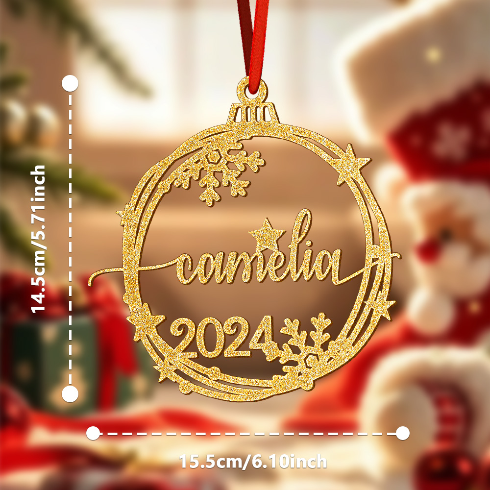 Custom Christmas Ornament with Name Holiday Christmas Tree Decorations Gift-Blongser
