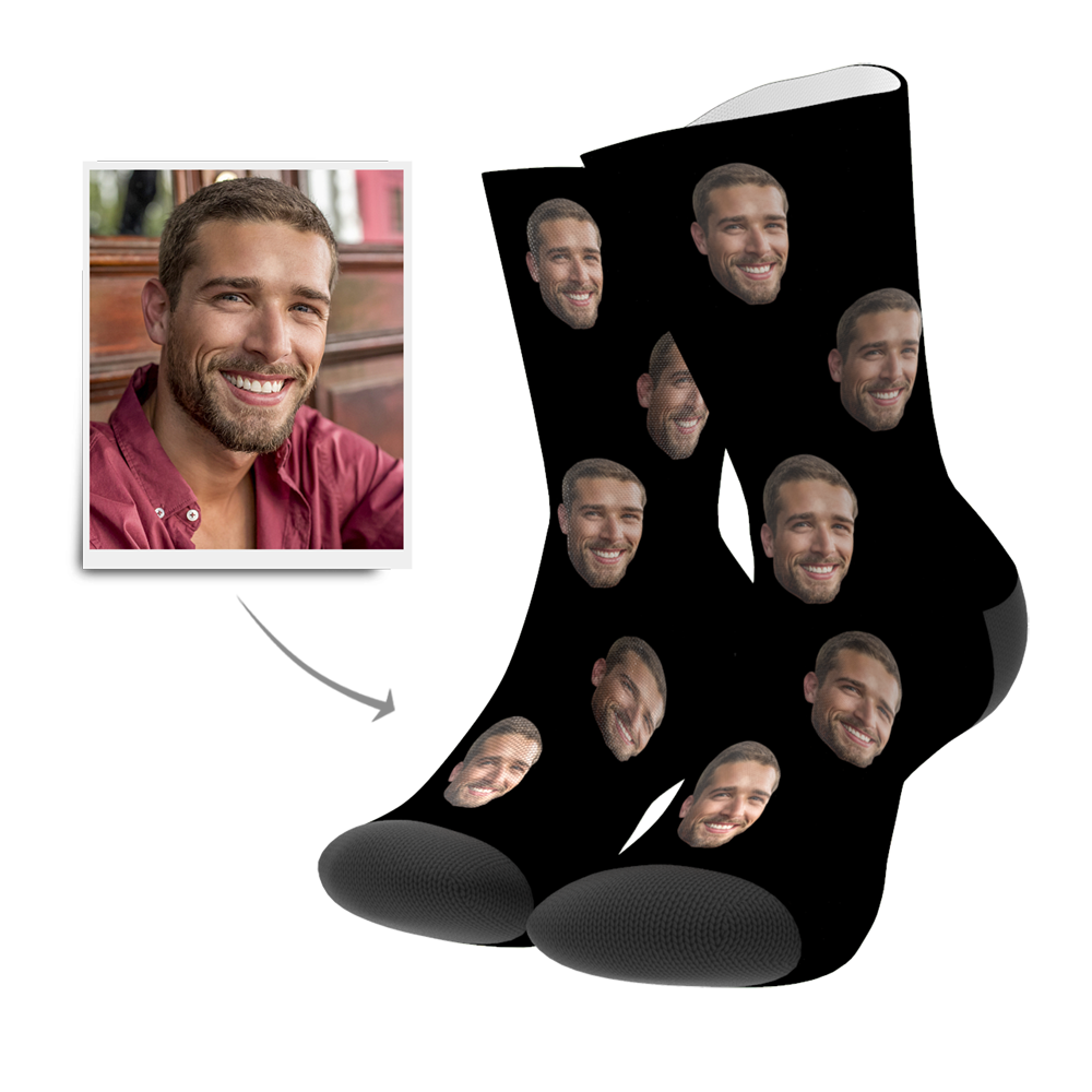 Custom Face Socks Personalized Photo Sock-Blongser