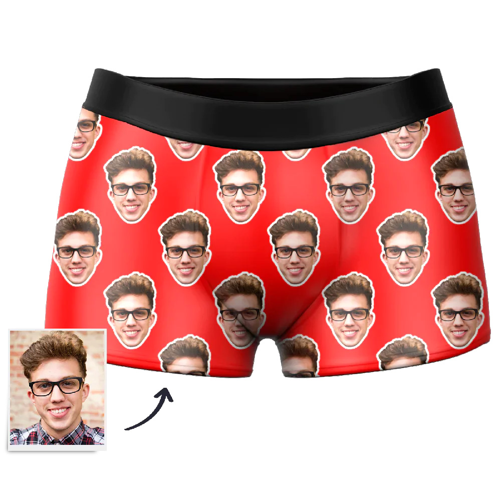 Custom Face Boxer Shorts Men's Underwear-Blongser