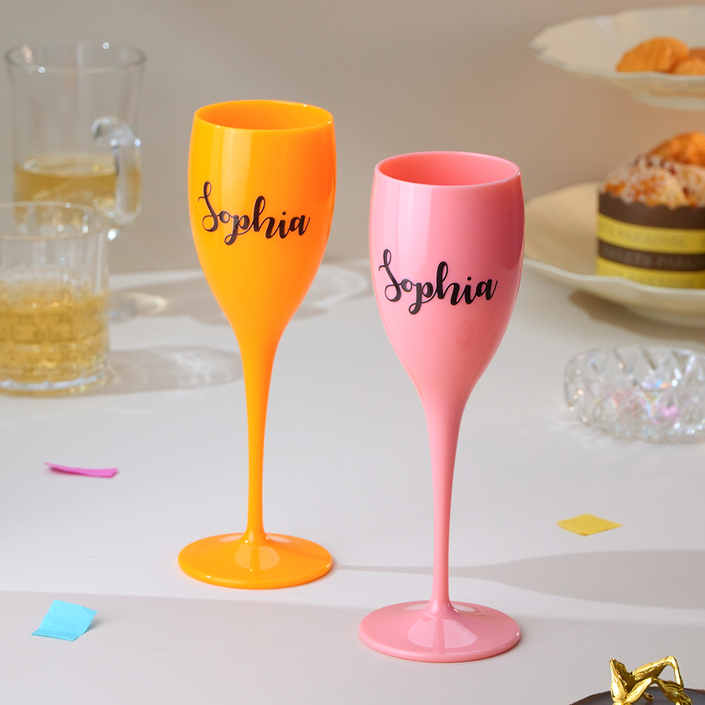 Personalized Champagne Toasting Flutes Birthday Bachelorette Bridal Party Favors Gift for Her-Blongser