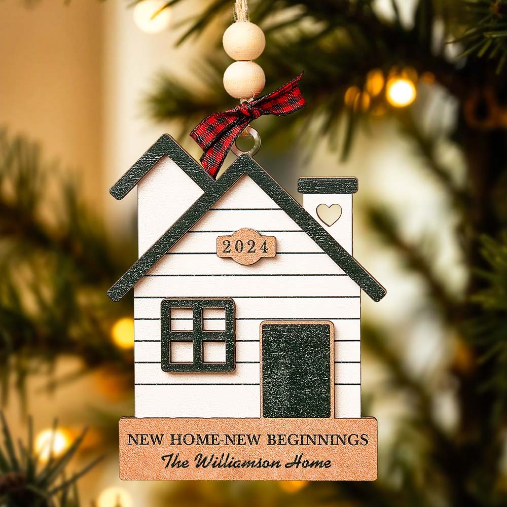 Personalized New Home Ornament First Home Christmas Ornament for Housewarming Gifts-Blongser
