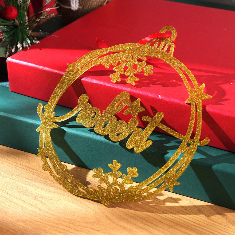 Custom Christmas Ornament with Name Holiday Christmas Tree Decorations Gift-Blongser
