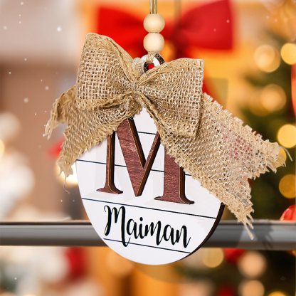 Personalized Family Name Christmas Ornament Monogram Ornament for Christmas Gift-Blongser