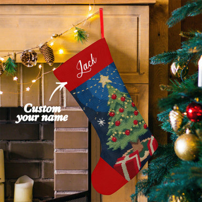 Personalized Christmas Stockings Custom Name Christmas Stocking-Blongser