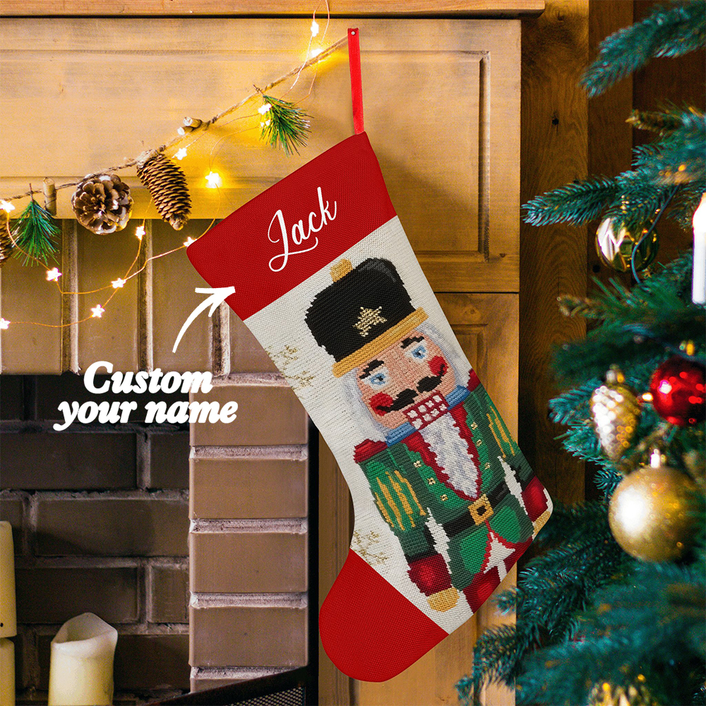 Personalized Christmas Stockings Custom Name Christmas Stocking-Blongser