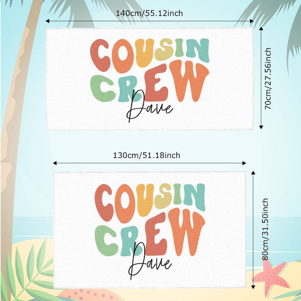 Customizable Beach Towel with Name - Gift for Vacations-Blongser